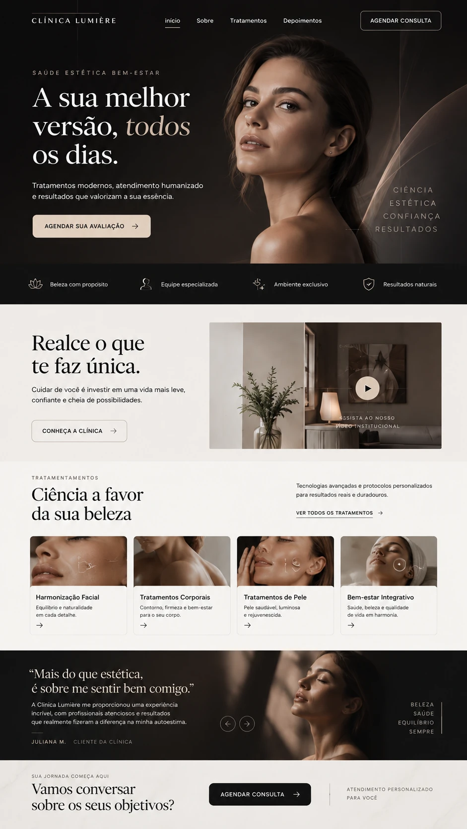 Site Clínica Lumière