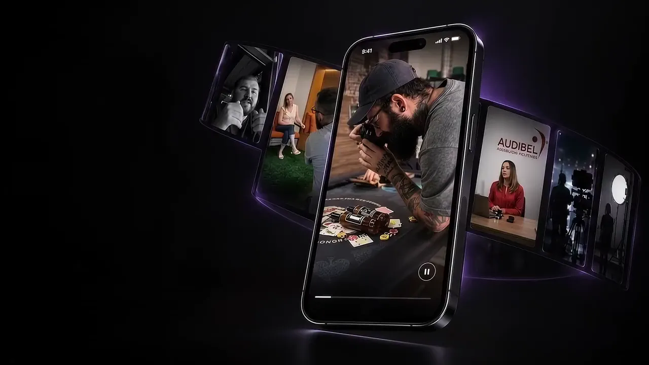 Vídeos produzidos pela MaxyGrowth exibidos em smartphones